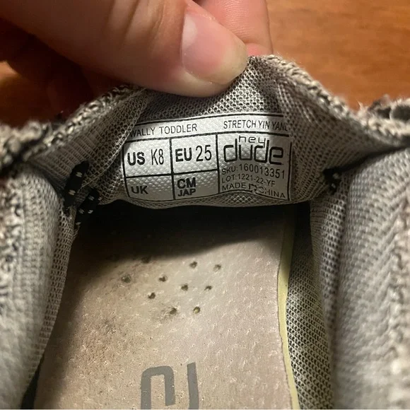 Hey Dude Kids Knit Moccasins - Black and Gray - Picture 3 of 5